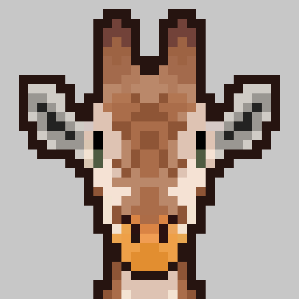 Pixelart-Giraffe