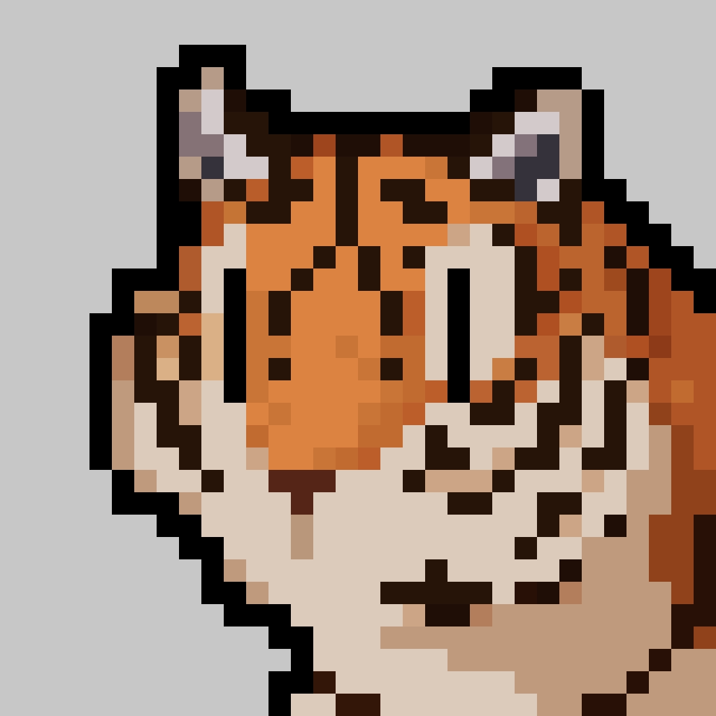 Pixelart-Tiger